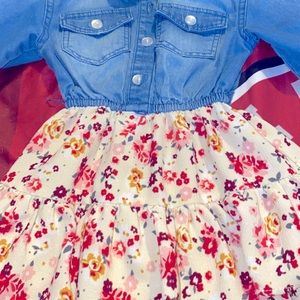 Toddler jean top dress